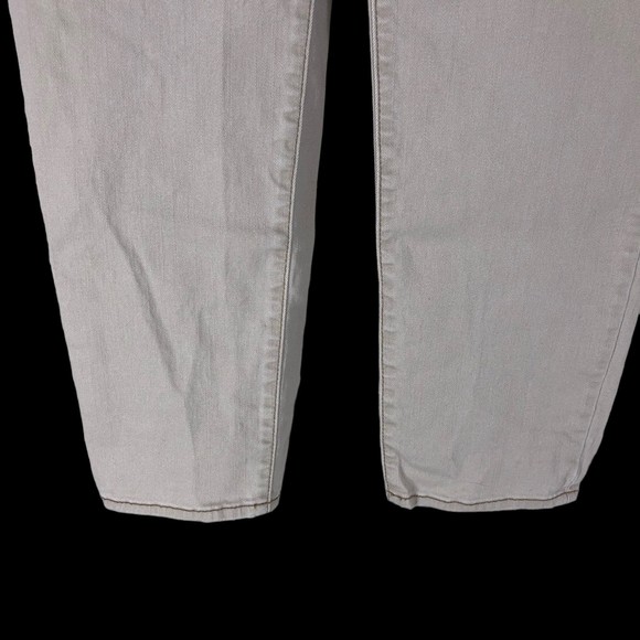 Chicos Perfect Stretch Girlfriend Slim Leg Ankle Jeans Beige SZ 14 - Picture 4 of 7